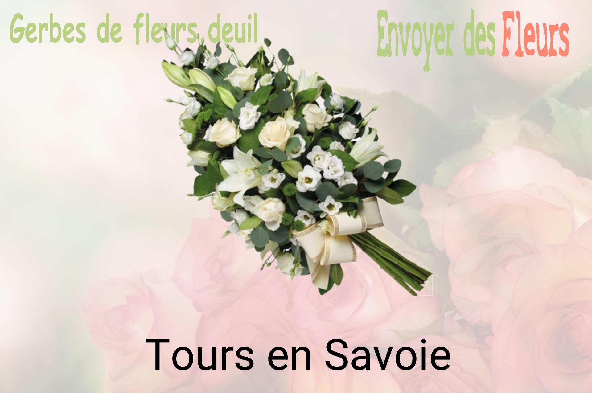 Gerbe de fleurs de deuil livrée à Tours-en-Savoie